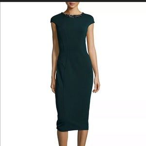 TED BAKER DARDEE EMBELLISHED BODYCON DRESS 0